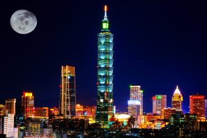 taipei 101 tower night