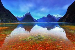 nz lake mountains