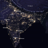 india from space