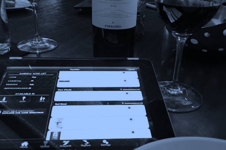 digital wine list