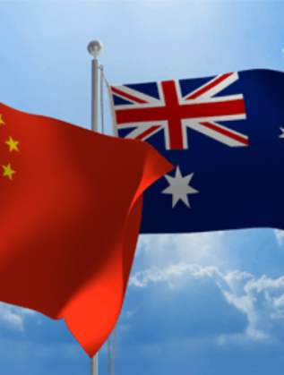 china australia flags