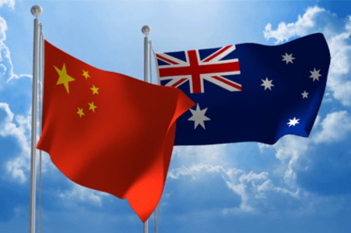 china australia flags